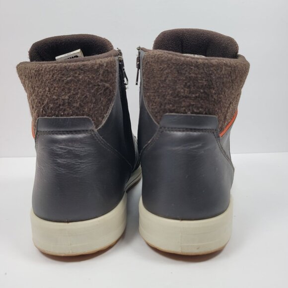 Lowa Bosco GTX Men's Dark Gray Brown Zip Up Ankle Winter Boots US Size 14 - Picture 4 of 9